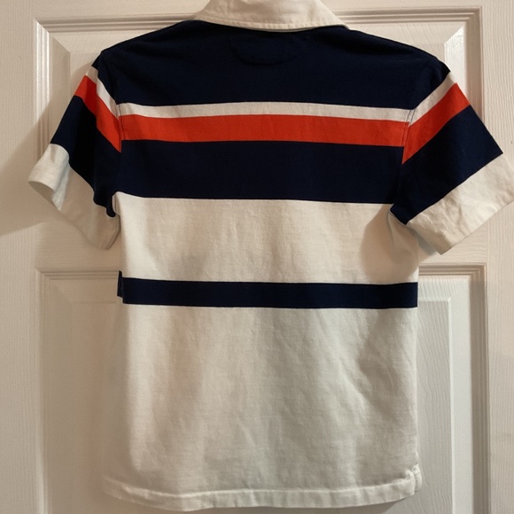 Boys Polo Ralph Lauren Big Pony Striped Short Sleeve Rugby Shirt, Size Small (8) - Picture 4 of 5